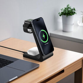 OEM Kundenspezifischer Preis 15W Schnellladefunktion Magnetische Multifunktionale 3 in 1 Dockingstation Kabelloser Ladegeräthalter für Samsung