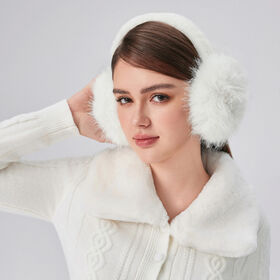 Großhandel Ohrenschützer Winter Damen Herren Weiche Ohrenschützer Niedliche Ohrenabdeckungen Kaltes Wetter Flauschige Ohrenwärmer Stirnband Winter Zubehör