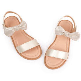 Mode Solide Couleur Enfants Sandales Semelle Souple Casual Fille Chaussures pour Usage Quotidien Enfants D'été Sandale
