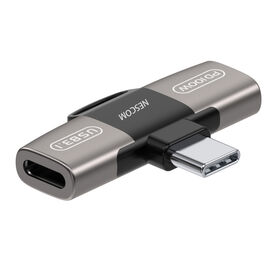 Adaptor USB-C ke Output Ganda 10Gbps dengan PD 100W