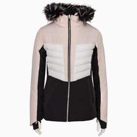 Veste de ski imperméable pour femme avec doublure en fourrure, idéale pour l'extérieur, veste chaude d'hiver pour femme, veste respirante pour femme