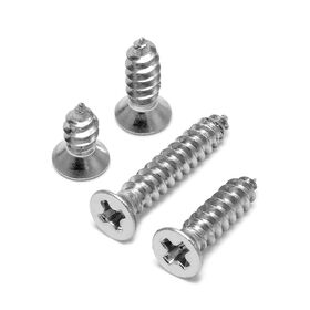 Tornillos Autorroscantes de Cabeza Avellanada Phillips de Acero Inoxidable 304 M1-M8