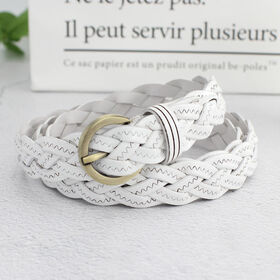 Nouvelle arrivée Bon service tressé en cuir véritable Femmes de Ceinture En Cuir Ceintures Pour Dames