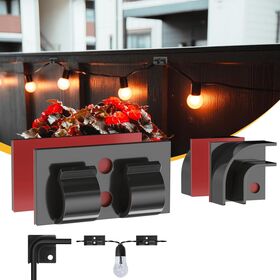 Hooks for String Lights Kit 35Pcs Heavy Duty String Light Clips Patio Outdoor Light Hooks Cord Holder Christmas Light Clips