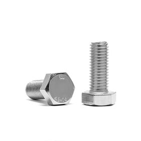 Perno de Acero Inoxidable 304 con Cabeza Hexagonal Externa y Rosca Completa