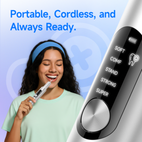 Limpiador Dental LED Portátil Recargable para Sarro y Manchas, Removedor de Cálculo Dental de Plástico Duradero T11