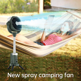 Outdoor Misting Fan for Camping, 16000mAh Long-Lasting Battery 280ML Water Tank Remote adjustable height