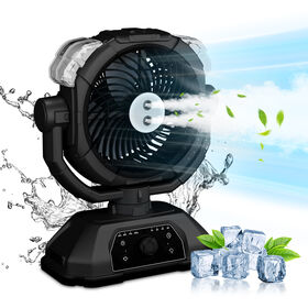 Camping Cooling Mist Fan 280ML Tank USB Charging for Hiking Beach 16000 mAh timed remote control