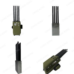 Dispositivo inhibidor de señal portátil, práctico e inhibidor pequeño de 8 antenas y 8 bandas, inhibidor de señal 2G/3G/4G y GPS/WiFi, instrumento de bloqueo de señal