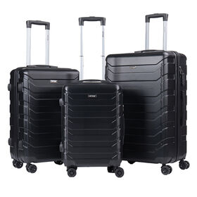 Set Koper Multifungsi Gaya Baru 3-Piece, Koper Rolling Zipper Kapasitas Besar, Koper Tahan Benturan & Ditebalkan