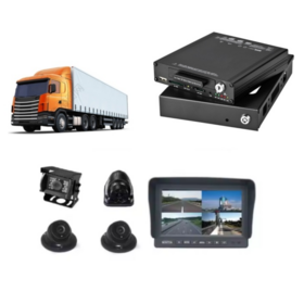 8CH Mobile DVR with 4TB HDD, Wi-Fi, Night Vision, and Remote Control for Commercial Vehicle CCTV Systems, 4G GPS WIFI Optional