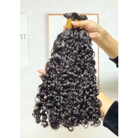 Premium virgin human hair extensions color hair bulk for braiding