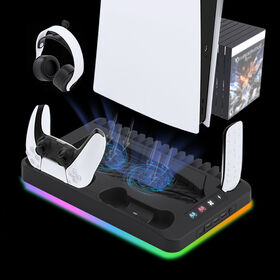 GAMINJA PS5 Console Charging Dock for PS5/PS5 SLIM/PS5 Pro charging station video game charger