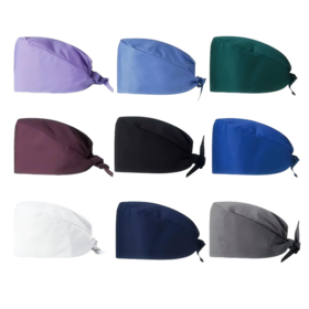 Wholesale Reusable Cotton Scrub Hats with Sweatband for Doctors and Nurses