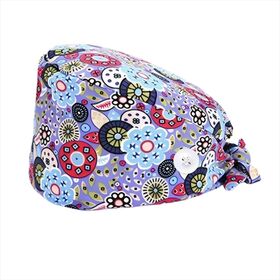 Unisex Printed Scrub Caps for Medical Staff and Clinics