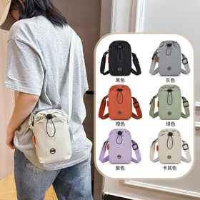 Leichte Handy-Tasche aus Ripstop-Nylon mit kratzfester Oberfläche und verstellbarem Schultergurt für Outdoor-Reisen