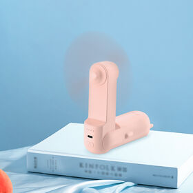 USB Handheld Fan Rechargeable - Strong Wind 3 Speeds, Silent Portable Small Fan for Personal Cooling