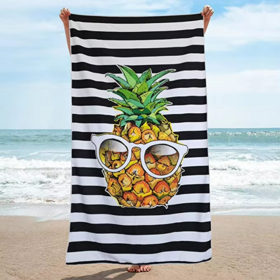 Manufacturer Free Design Custom Beach Towel With Logo Custom Print Fast Shipping Summer Large Beach Towel Microfiber