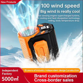 Hanging waist fan is suitable for outdoor sports and office use. Adjustable and flexible desktop factory direct sales support OEM