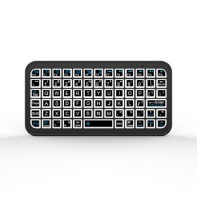 Mini Teclado Inalámbrico Universal con Retroiluminación de 7 Colores y Air Mouse para Android TV Box, PC y Smart TV