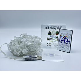 Festive RGB LED String Lights with Remote Control, 16 Dynamic Color Modes, USB Powered for Holiday Decor