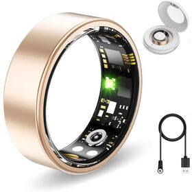 KR2 Smart Ring mit Schlafmusik, Stresskontrolle, Smart Ring für Smartphone: Intelligente Fotoaufnahme, Video-Swiping, Musikwiedergabe