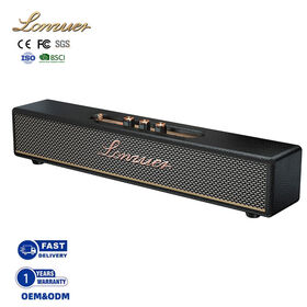 Haut-parleur Bluetooth Portable Vintage Audio sans Fil de Haute Qualité avec Certification CE Lonzuer et Poignée