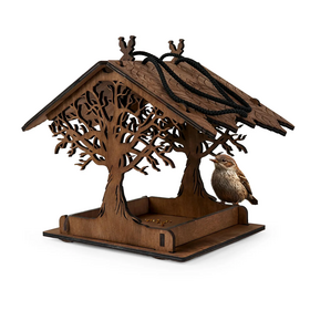 Bird house wooden for garden hanging bird feeder gift for her Garden gifts for mom bird feeder wooden birdhouse wood