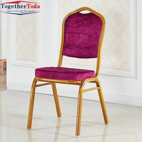 Modern Metal Legs Stackable Banquet Chair for Home Dining Hotel Church Wedding Event or Party for Restaurants Factory Price
