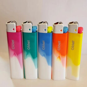 Top Quality Plastic Cricket Gas Lighter / Disposable Cricket Lighter with Custom logo