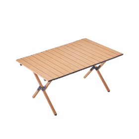 Modern Portable Aluminum Outdoor Folding Camping Table Egg Roll Design Rectangle Foldable Picnic BBQ Dining Tables