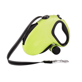 Laisse pour chien rétractable lumineuse de haute qualité de 10 mètres, laisse de promenade de luxe pour grands et petits chiens avec support de sac à excréments