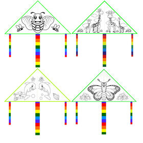 Grand cerf-volant souple avec ligne de vol de 100 m et bobine, poignée facile à saisir, cerf-volant pour enfants débutants facile à assembler et à voler, LSDRALOBBEB 0408 (couleur : C, taille