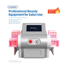 BOWKET Mesin Pelangsing 3 in 1 Efisien dengan Bantalan EM Lipo Light 650nm 940nm dan Peralatan Penurun Berat Badan Komersial