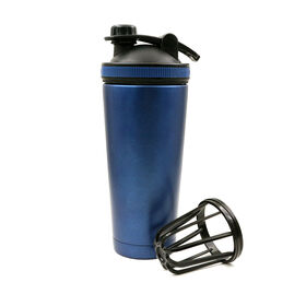Bouteille shaker protéine 700ml en acier inoxydable avec filtre pour fitness - Idéale pour la salle de sport et le sport