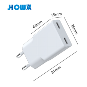 Cargador de pared USB de carga súper rápida PD de 20W 30W para teléfonos móviles