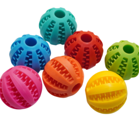 Interactive Bouncing Chew Ball Toy for Dogs - Tough Rubber Puzzle Fun, Teeth Cleaning & Boredom Relief for Golden Retriever, Corgi