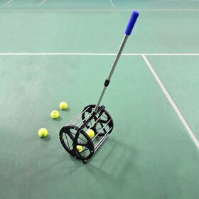 Juding Pemungut Bola Pickleball Tenis Portabel Keranjang Pelatih Multi-Bola dengan Fitur Plastik untuk Pelatih Tenis