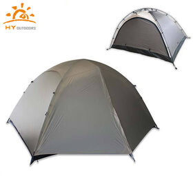 Tienda de Campaña Ligera para 2 Personas, Un Dormitorio, Tela de Poliéster Transpirable para Mochilero, Uso en Exteriores, Escenario de Uso Múltiple