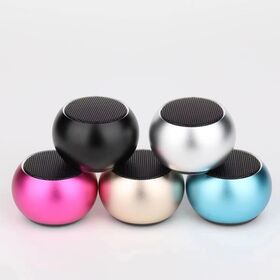 J3 Hot Seller Mini Portable Metal Speaker With Loud Bass Sound Wireless Music Player Cute Gift USB Charging