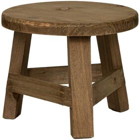 Venta al por mayor de fábrica Rústico Decorativo de Madera Elevador de Plantas Pedestal Taburete Soporte de Exhibición