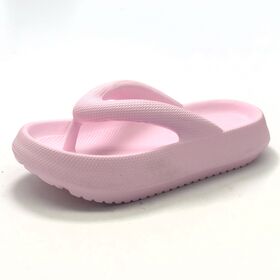 Venta al por mayor de zapatillas EVA para mujer, para el hogar, con suela blanda, para baño, sensación de pisar heces, suela gruesa de verano, antideslizantes para hombre