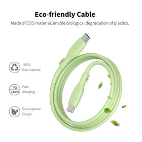 Vente en gros, usine OEM ODM, câble écologique, fabriqué en matériau écologique, permet la dégradation biologique des plastiques