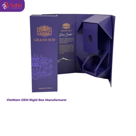 Boîte Cadeau de Vin Rigide Pliable d'Usine du Vietnam | Emballage en Papier Pliable de Luxe pour Bouteilles de Vin