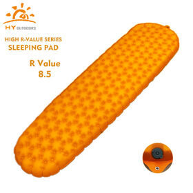 600g 8.5 R-Wert Leichte aufblasbare Isomatte Ultraleichtes 20D Ripstop-Nylon TPU-laminiertes Gewebe 380T Dichte High-R-Matte