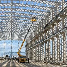 Custom Steel Structural Frame Prefab Warehouse Building Guardrail Steel Structure High-Potential Guardrail Structure Weld Frame