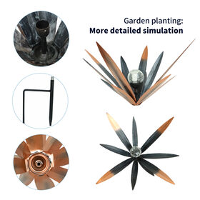 Tequila Agave Plant Sculpture Garden Decor Outdoor Assembly Metal Statue Ornament