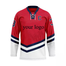Camisola de Hóquei no Gelo Personalizada Uniforme de Equipa Desportiva Roupa de Hóquei no Gelo