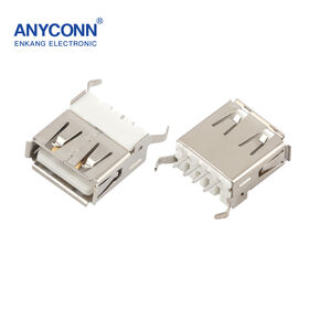 USB Type-A Female Connectors Through-Hole SMT Mount 4-Pin