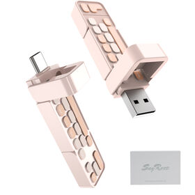 512GB Portable SSD - Mini Keyboard Design External Solid State Drive, USB 3.2 Gen 2 550MB/s High-Speed Flash Drive,128GB 1TB 256